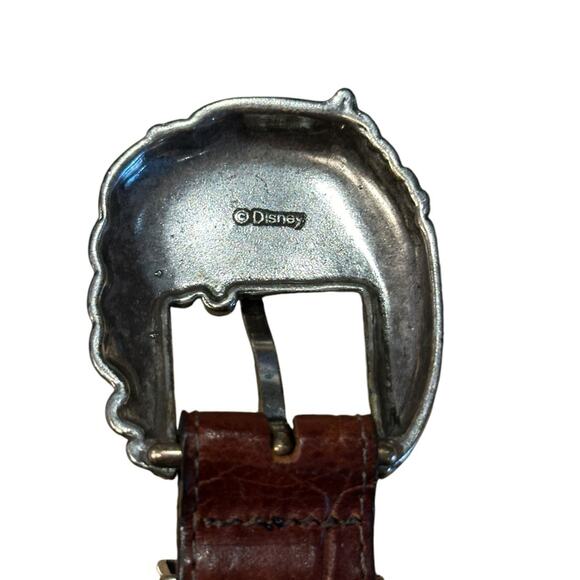 Vintage Brighton Disney Collaboration Womens Size 32 Brown Leather Belt - Picture 6 of 6